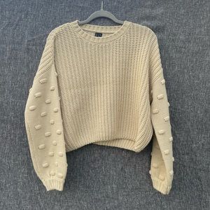 Cream Moon and Madison cropped Sweater